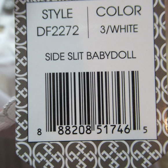 NWT push up babydoll  & panty white set L - Picture 16 of 16